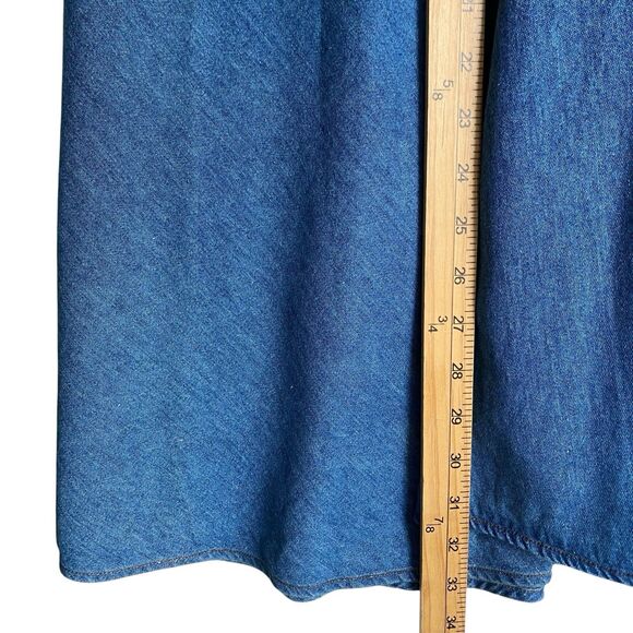 Denim Button-Down Midi Dress - Picture 4 of 8